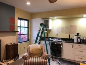 Painting the family room